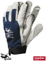 Rękawice robocze z koziej skóry RLTOPER Velcro z wierzchem z tkaniny i rzepem