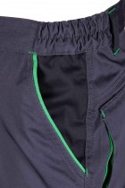 Spodnie ochronne Seven Kings ONYX z odpinanymi nogawkami - zielone dodatki